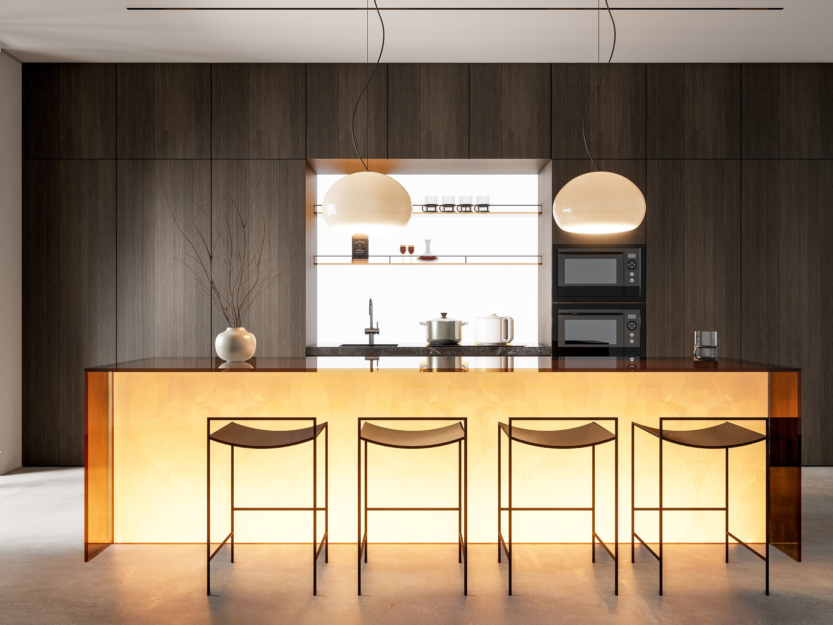Kitchen Modern interior 82 3D model_6