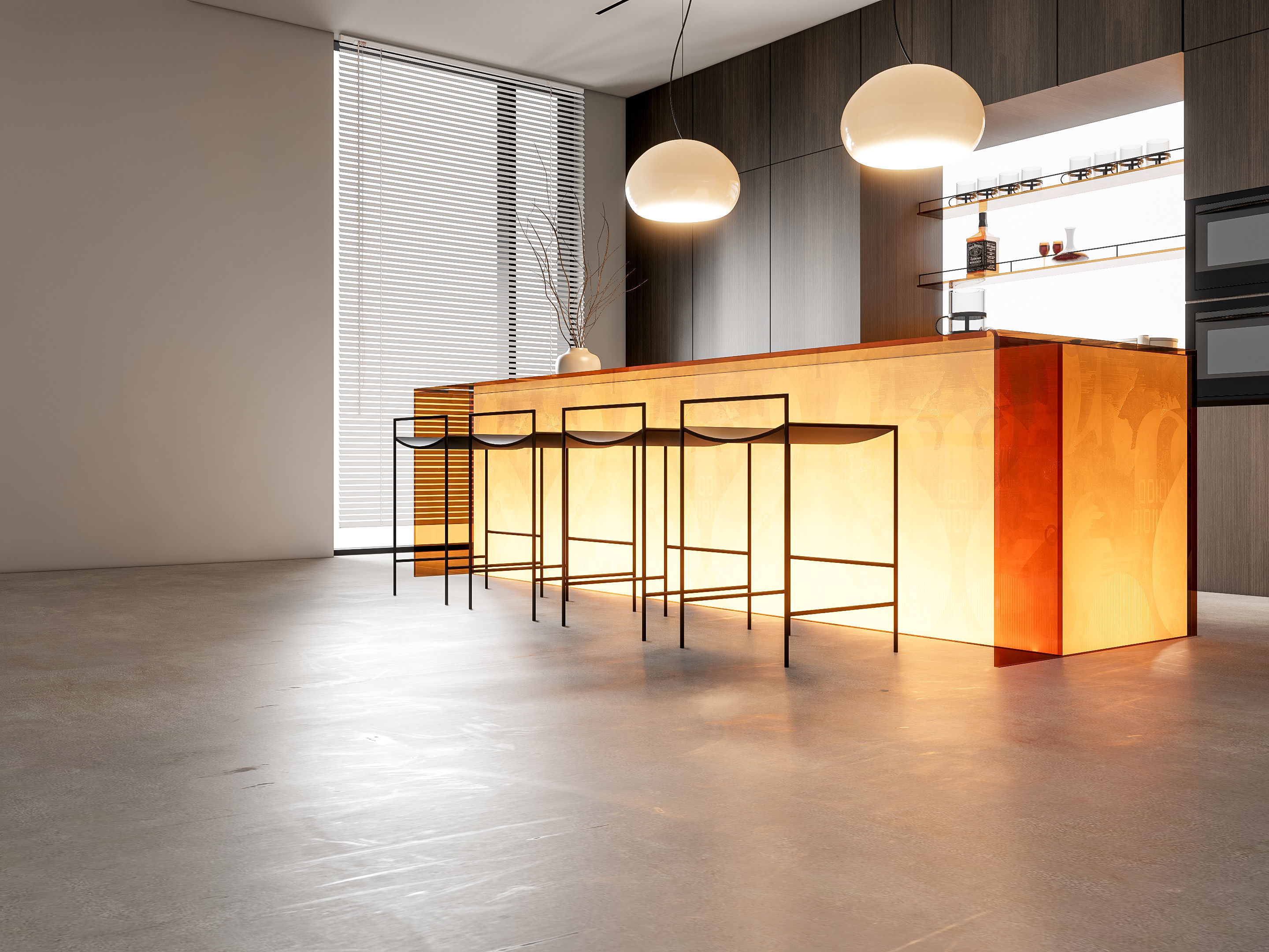 Kitchen Modern interior 82 3D model_11