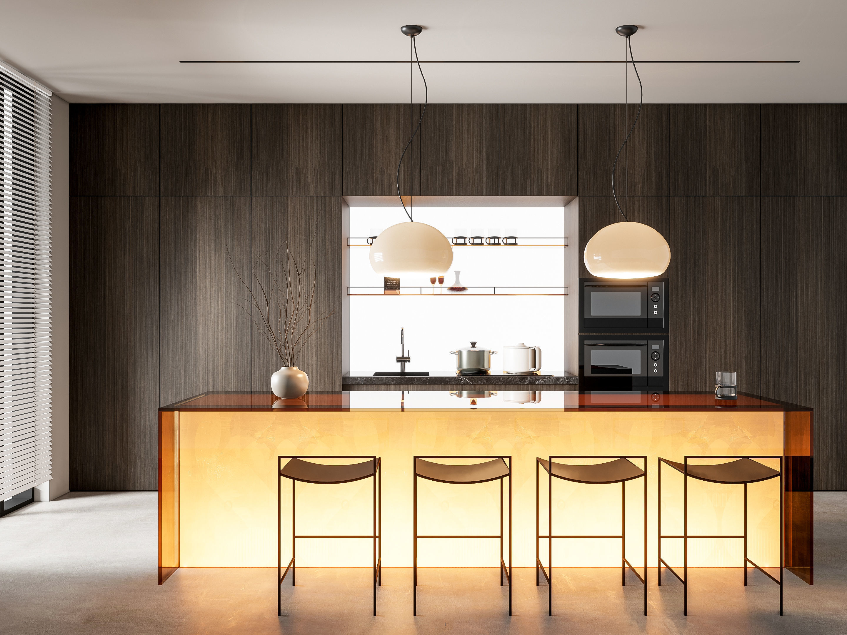 Kitchen Modern interior 82 3D model_1