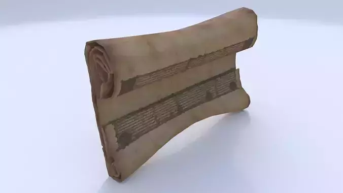 Parchment Scroll 3D model
