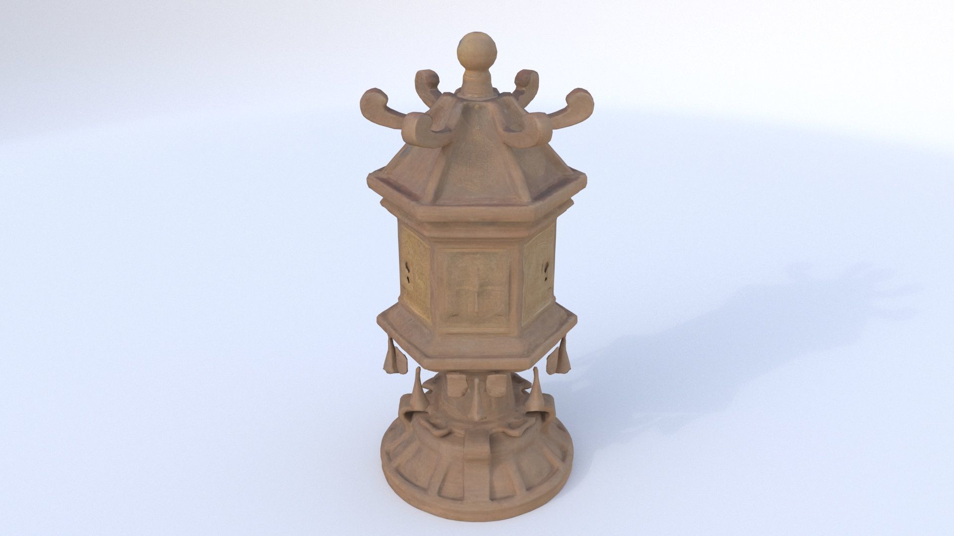 Prayer Wheel 3D model_4