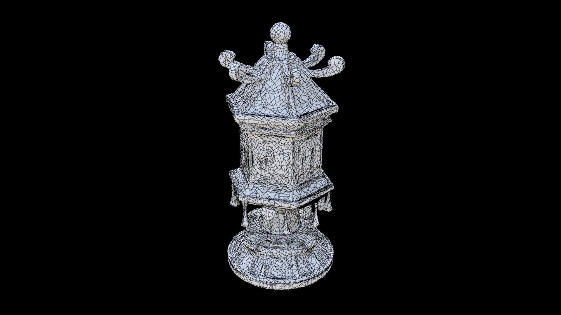 Prayer Wheel 3D model_5