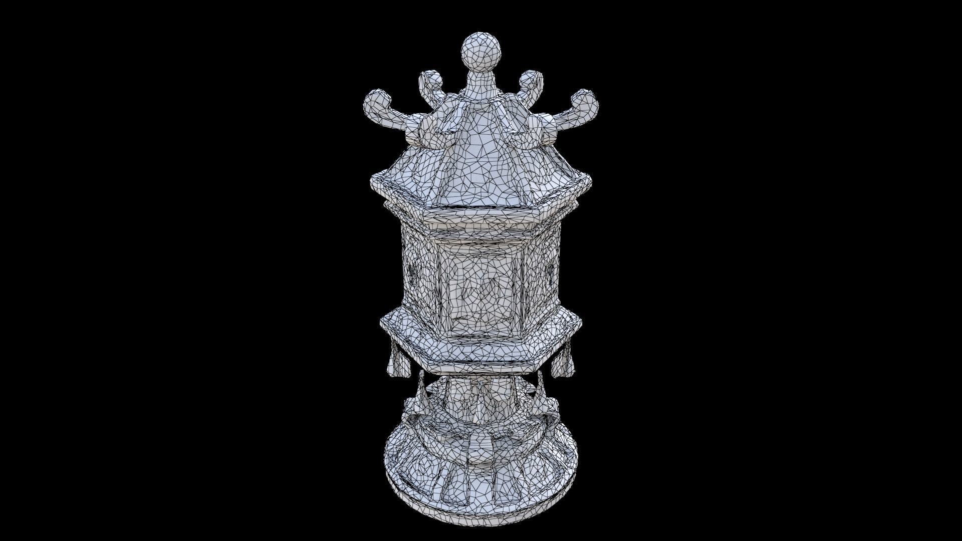 Prayer Wheel 3D model_6