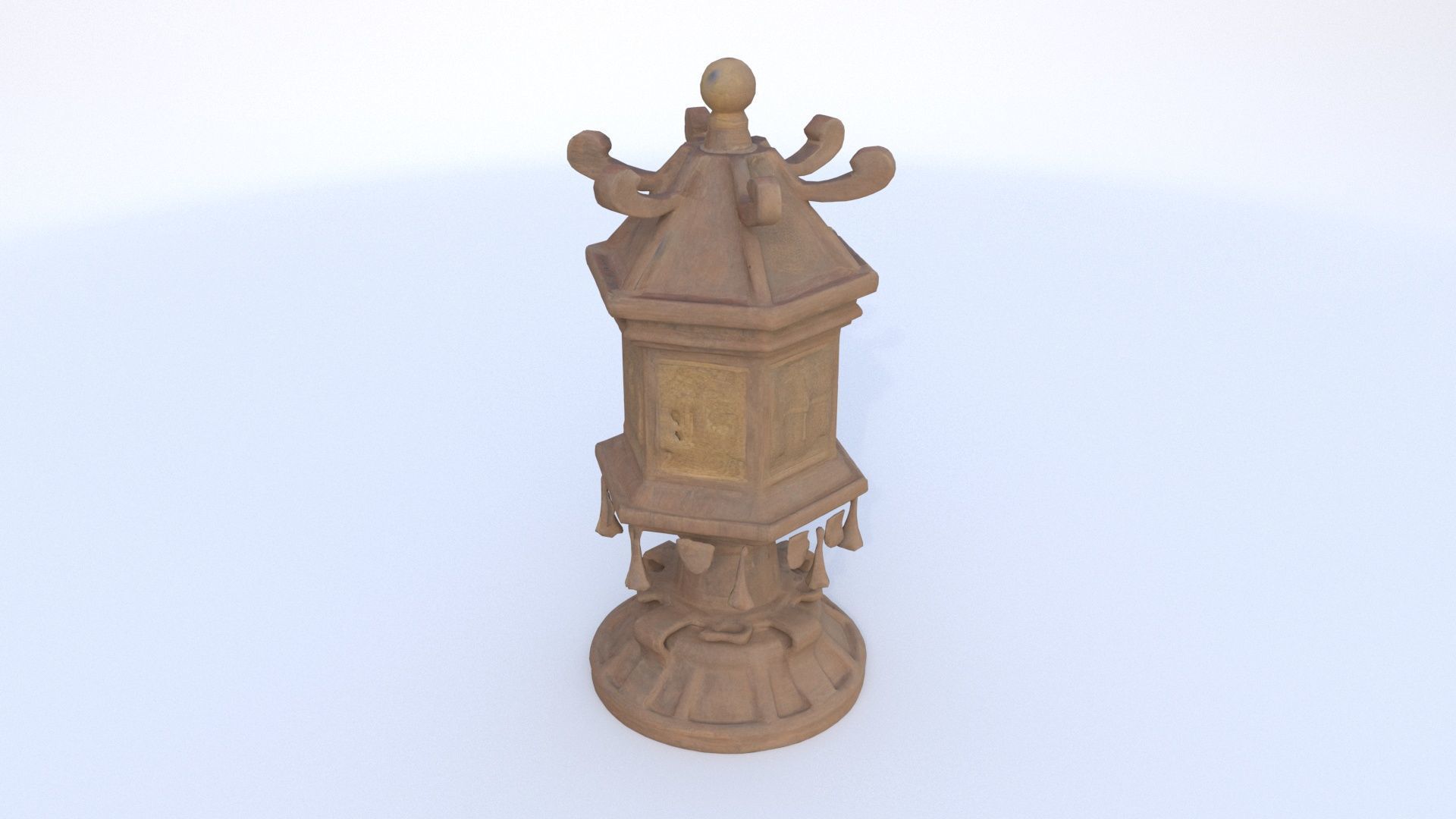 Prayer Wheel 3D model_3