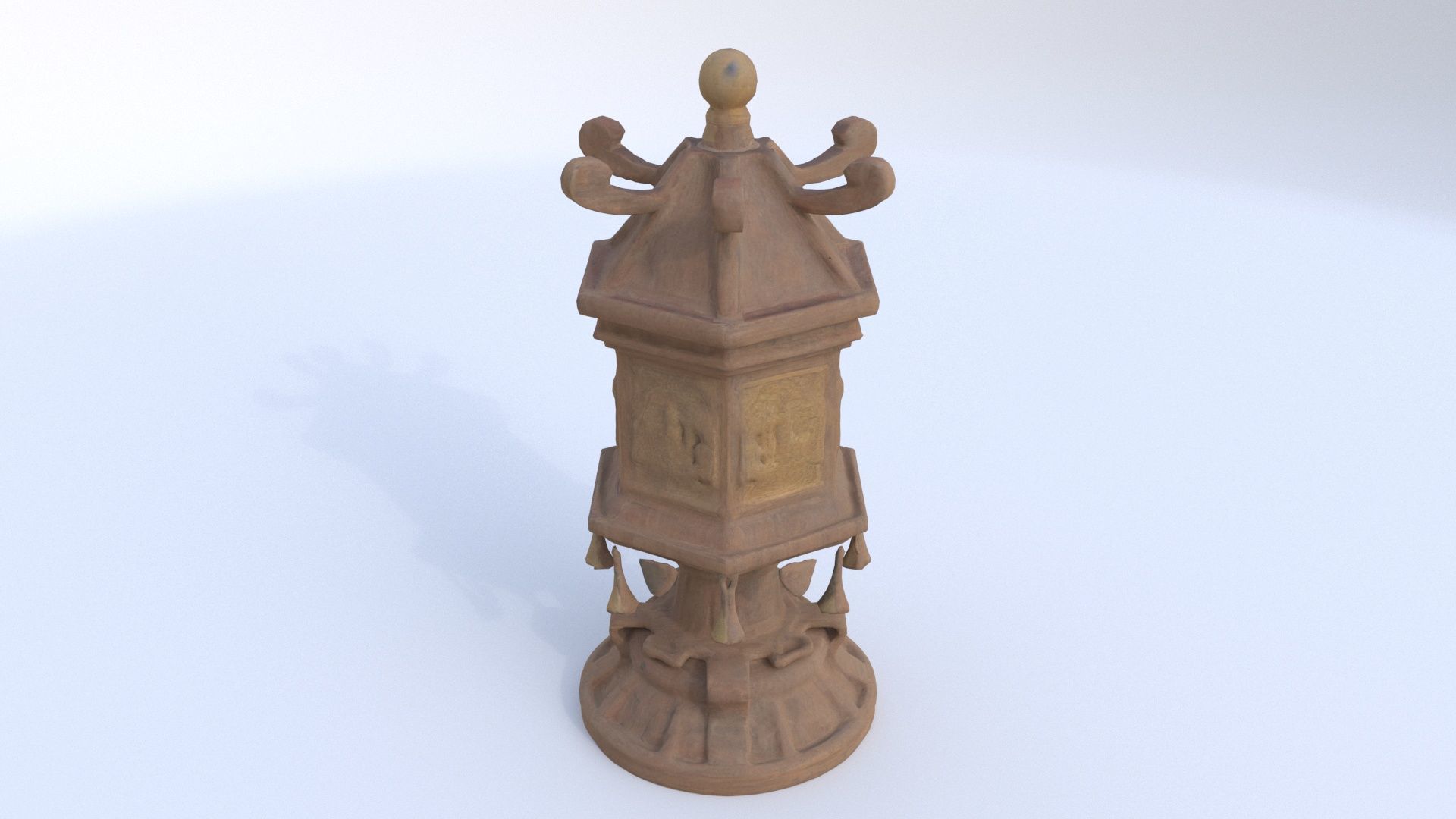 Prayer Wheel 3D model_2