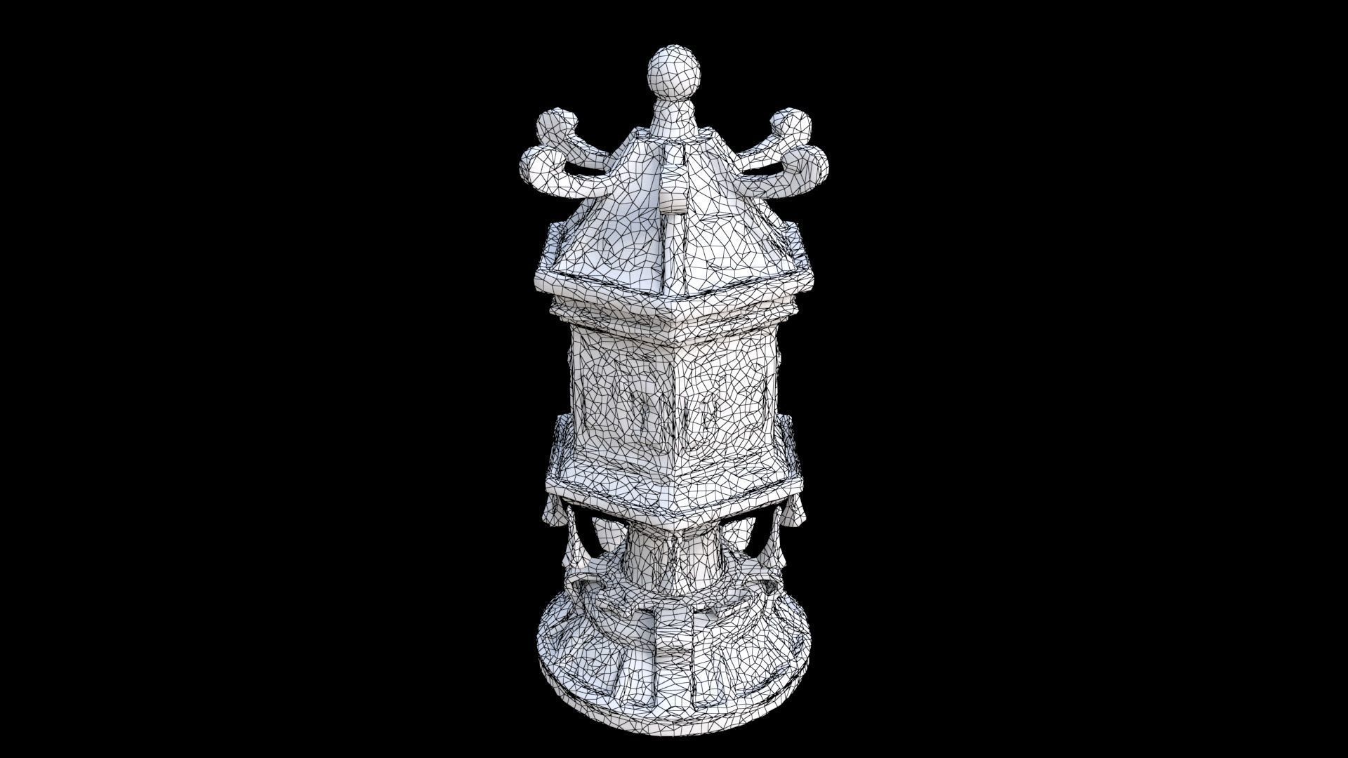 Prayer Wheel 3D model_7