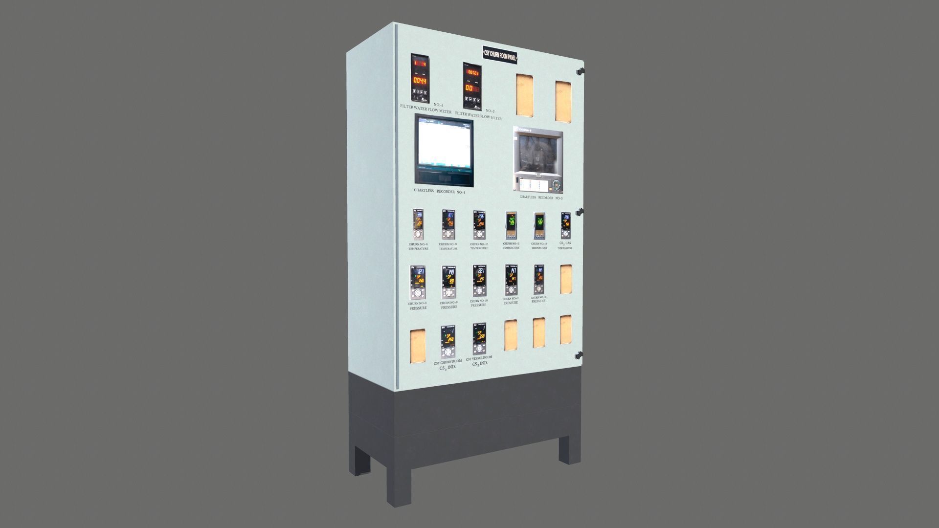 Water Flow Control Meter Low-poly 3D model_3