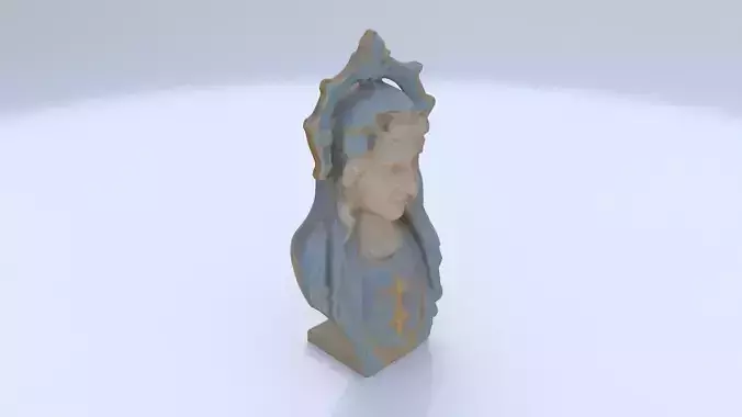 Saintly Bust Statue