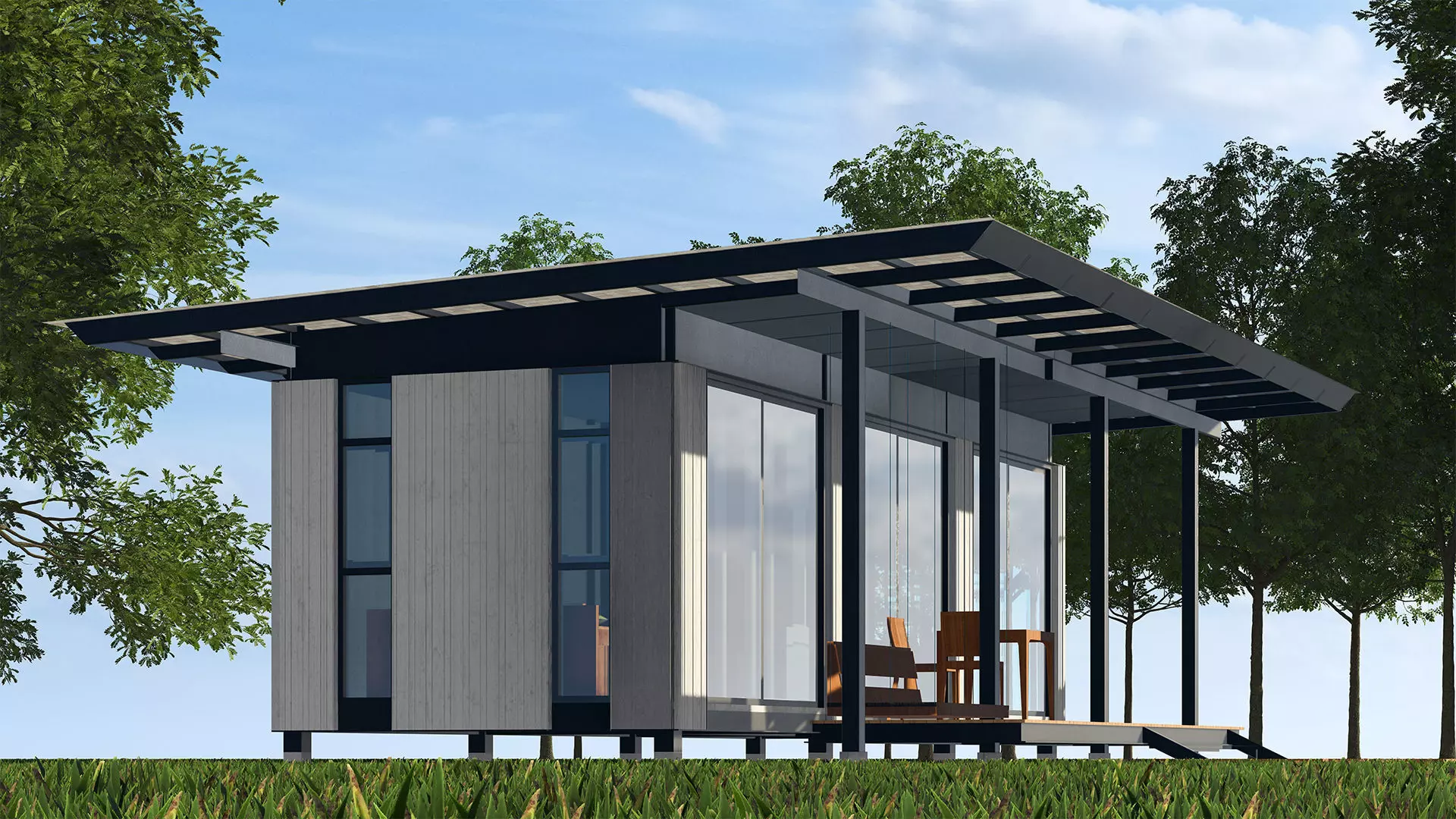 Modern Villa  Free 3D model_0