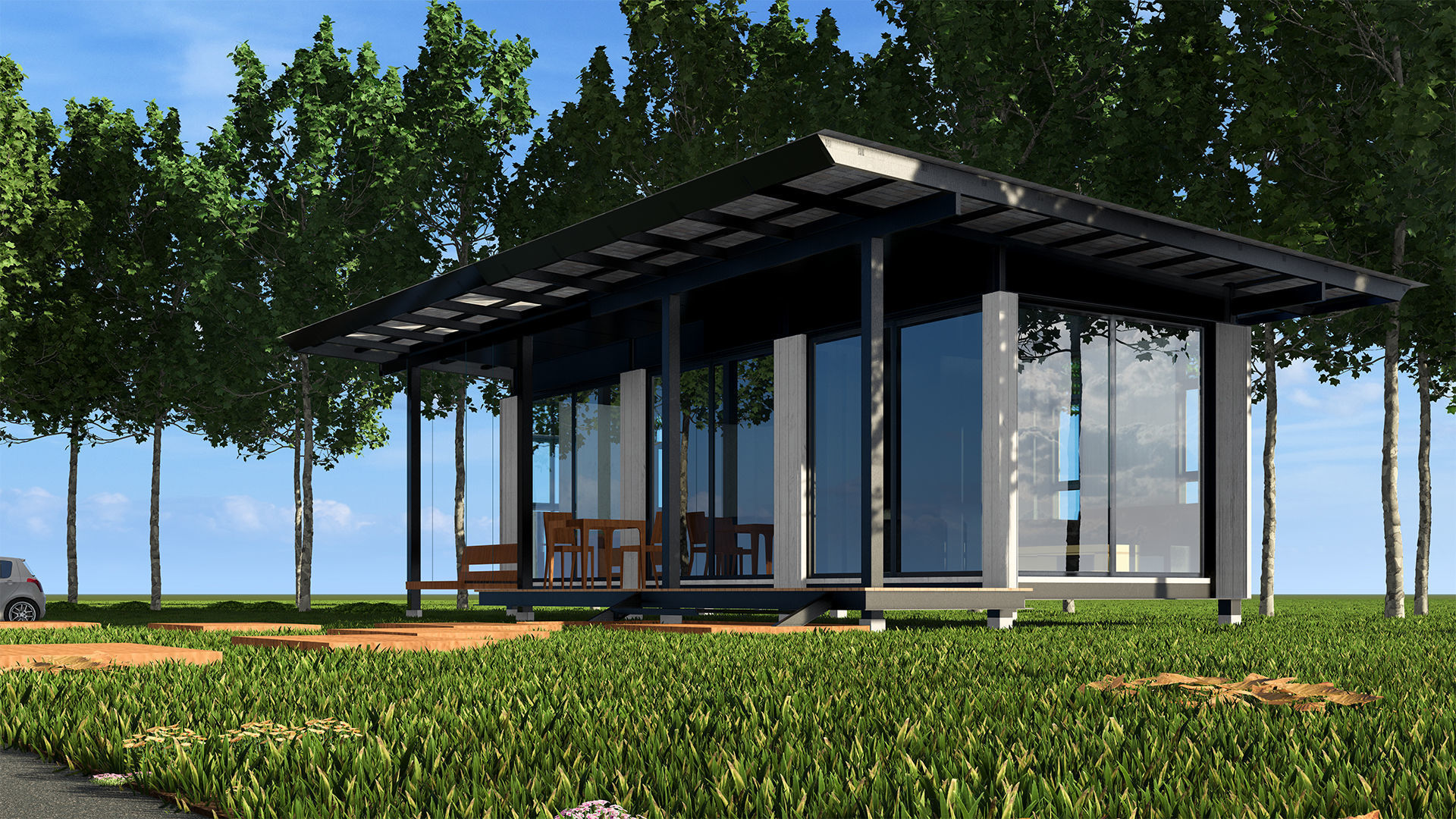 Modern Villa  Free 3D model_5