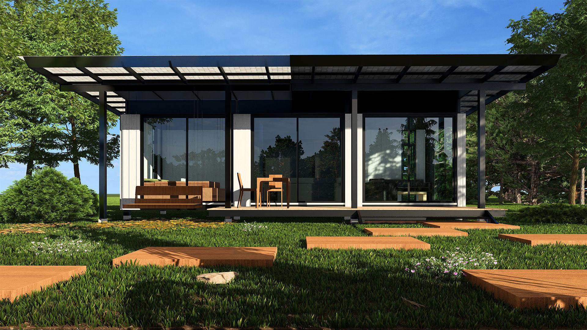 Modern Villa  Free 3D model_2