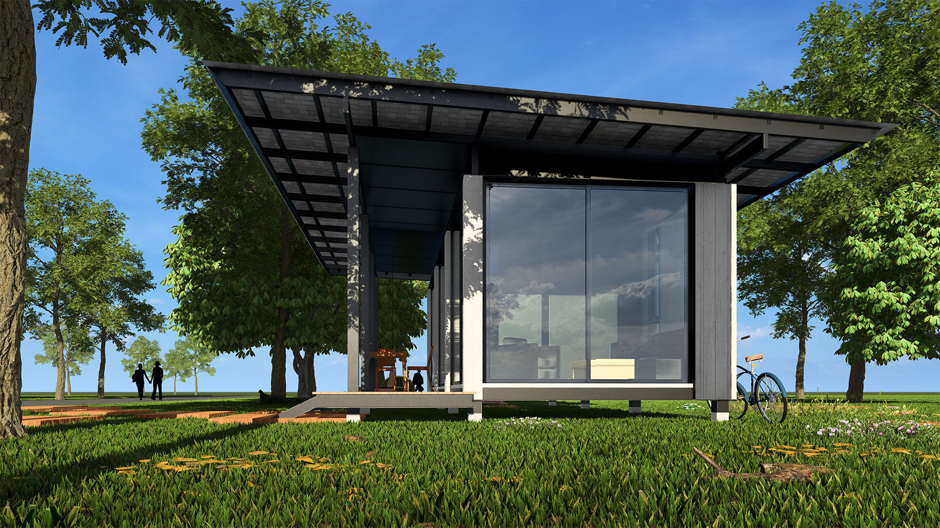 Modern Villa  Free 3D model_4