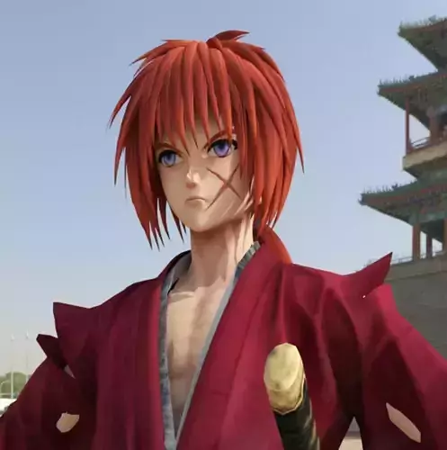 Himura Kenshin Low-poly 3D model