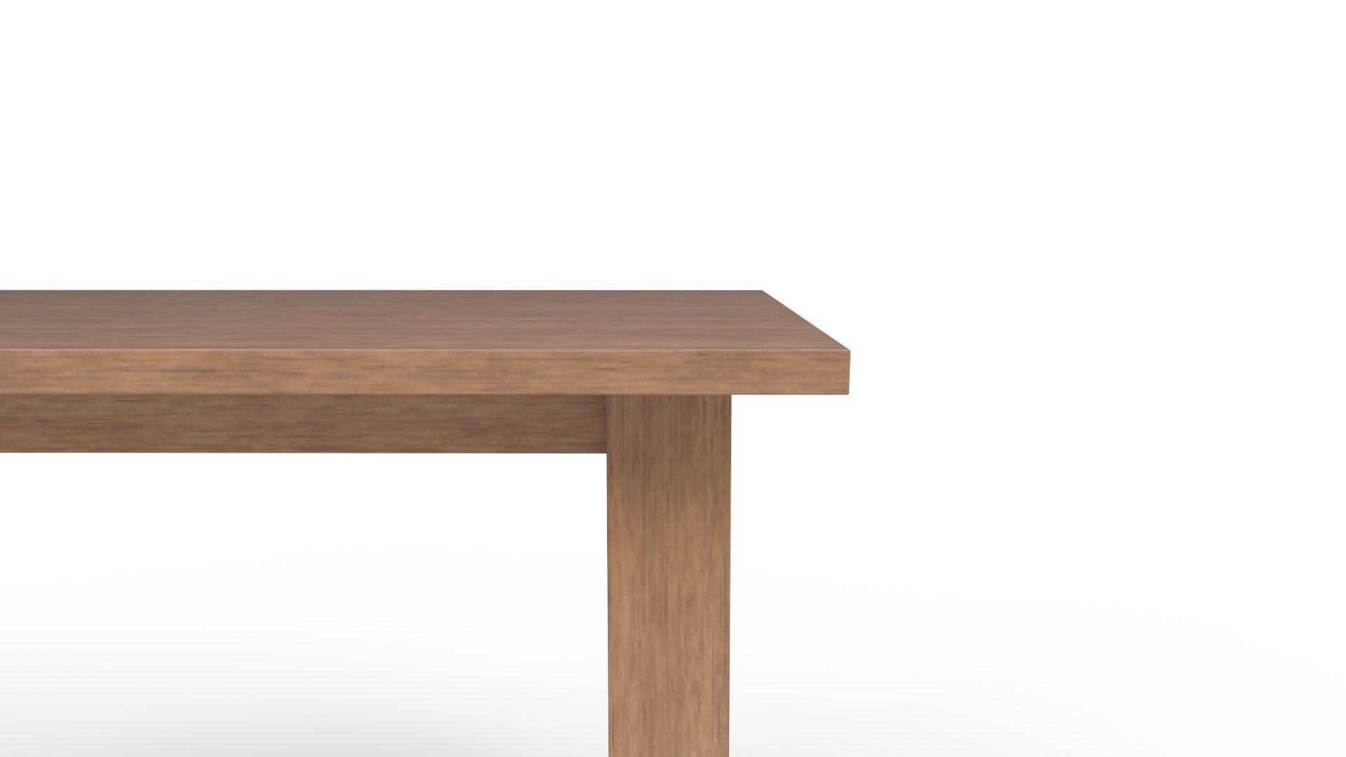 Boothbay Solid Wood Console Table 3D model_4