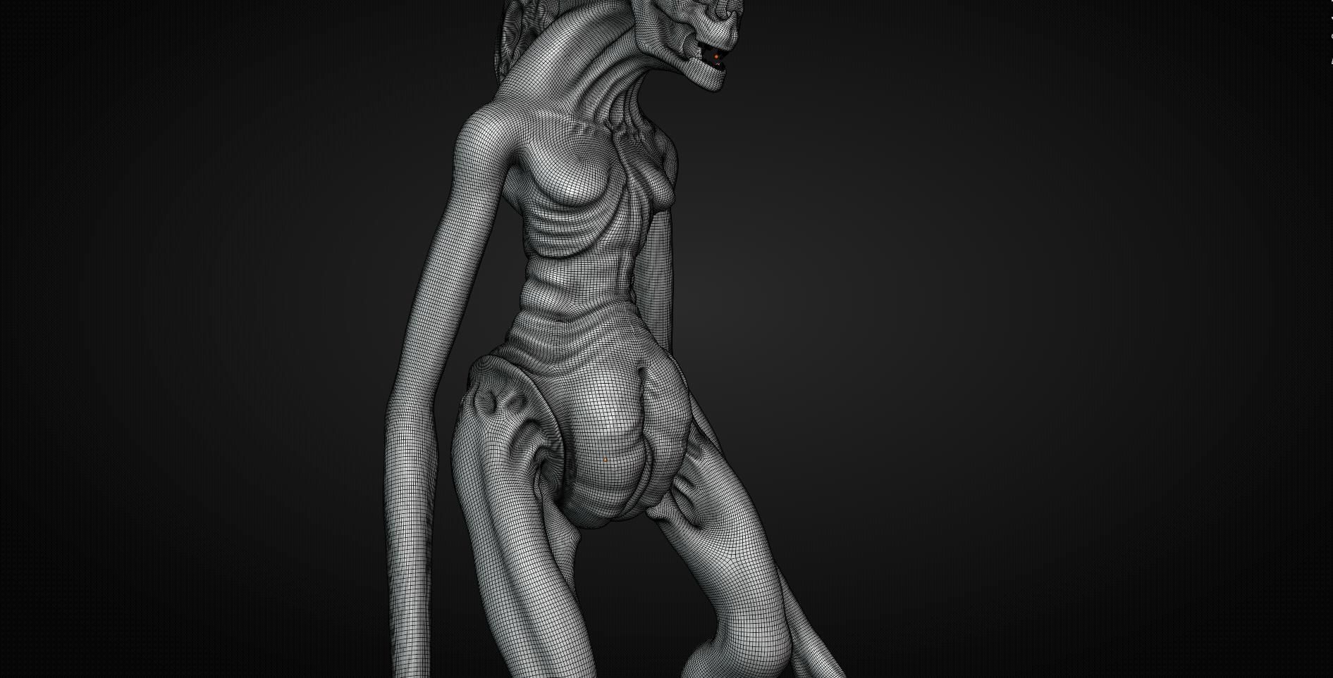 Alien Newborn 3D model_13