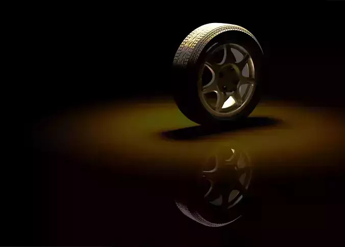 CAR RIM TYRE 3D MODEL