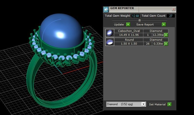 PRECIOUS PEARL RING 3D PRINTABLE MODEL  3D print model_7