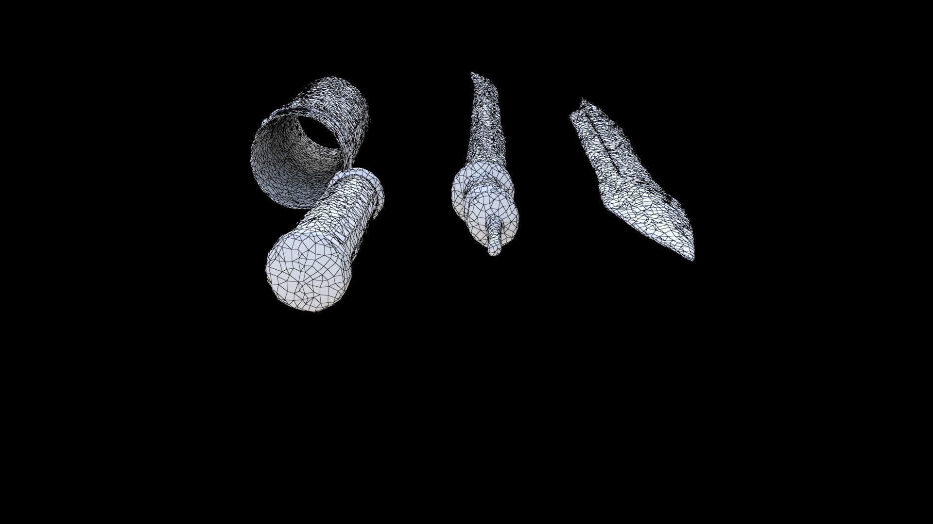 Chisel Set 3D model_5