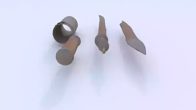 Chisel Set 3D model