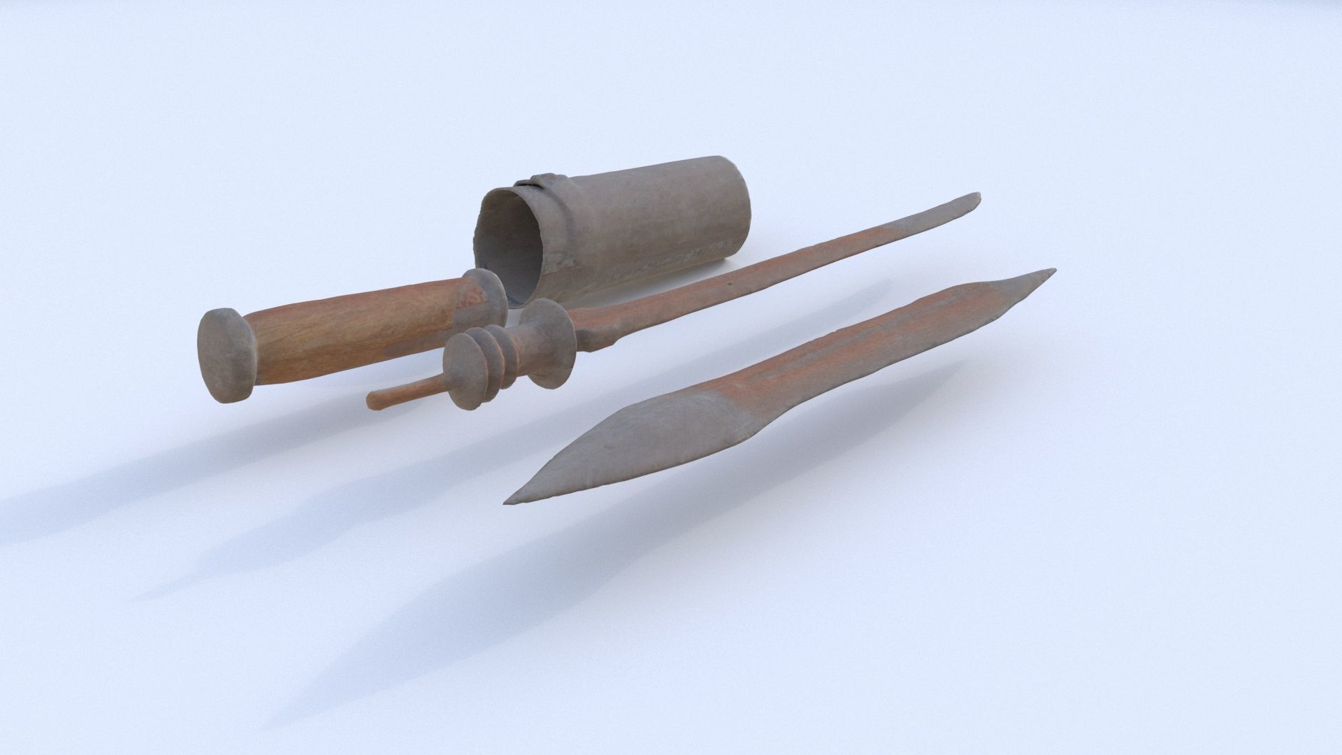 Chisel Set 3D model_1