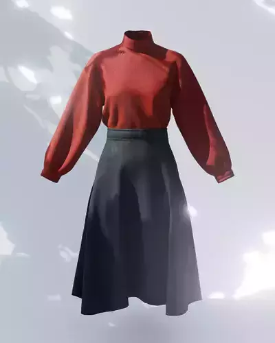 Sweater Skirt Outfit Dress 