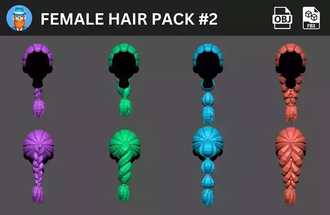 Female Hair Pack 2