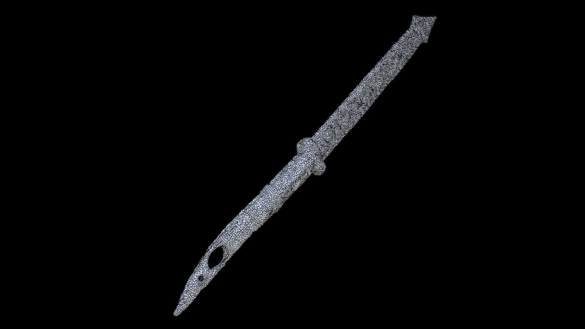 Lacing Needle 3D model_5