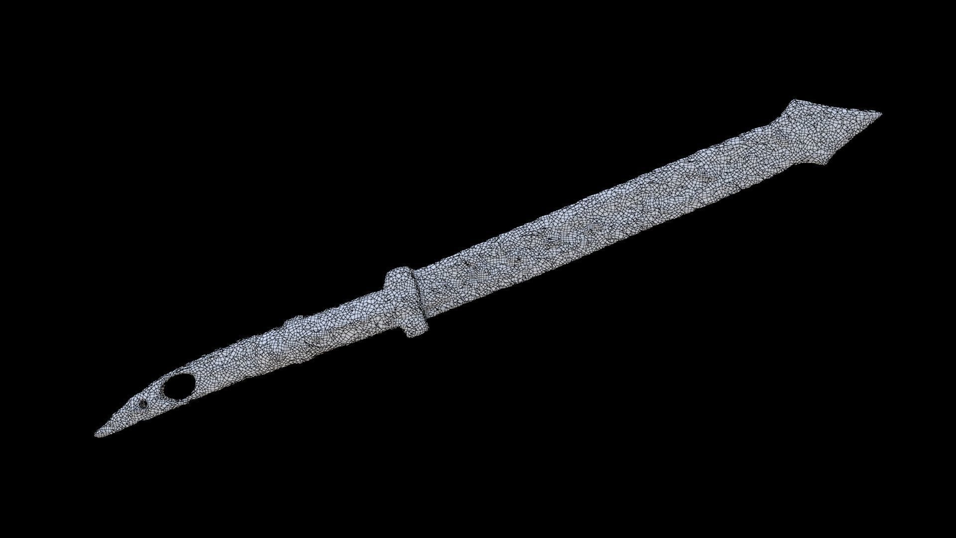 Lacing Needle 3D model_6