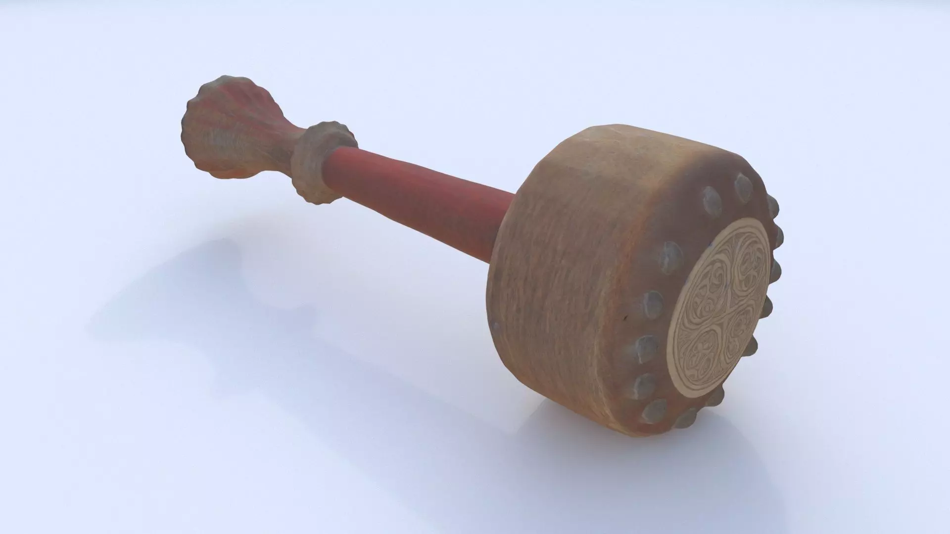 Leather Mallet 3D model_0