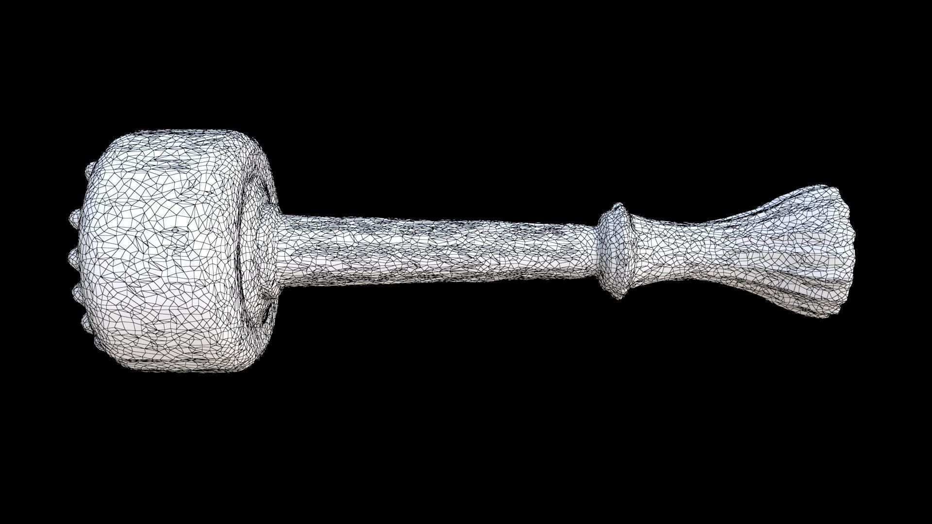 Leather Mallet 3D model_7