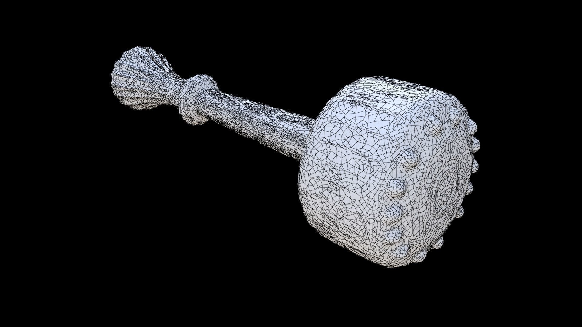 Leather Mallet 3D model_5