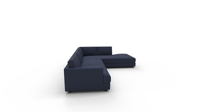 Haven Sectional Set Left Arm Sofa 3D model 3