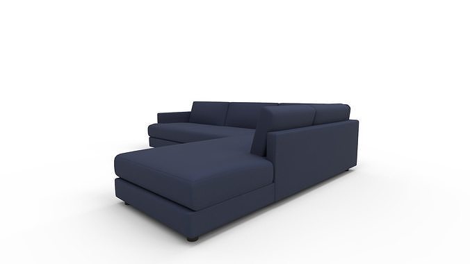 Haven Sectional Set Left Arm Sofa 3D model 4