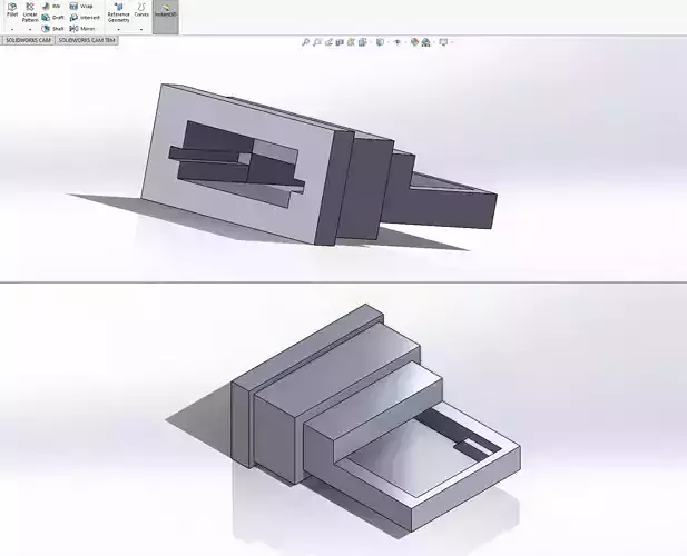 Wireless mouse dongle housing 3D print model