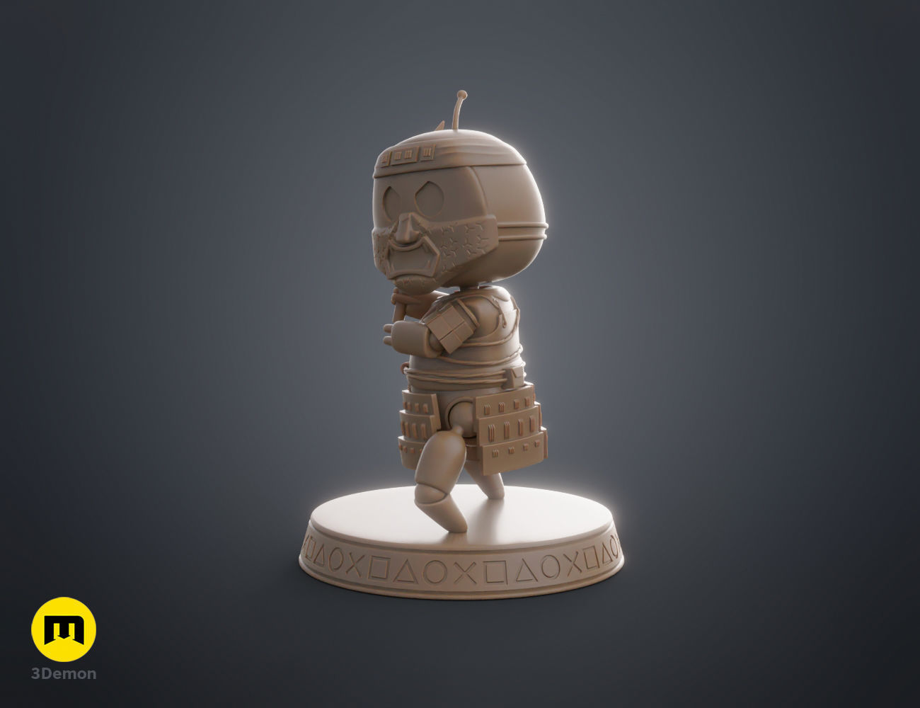 Astro Bot - Jin Sakai Ghost of Tsushima 3D print model_11