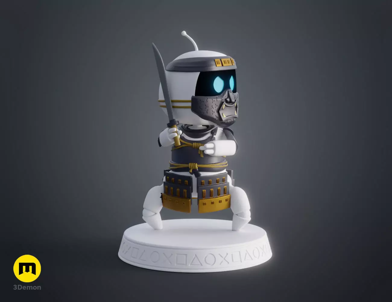 Astro Bot - Jin Sakai Ghost of Tsushima 3D print model_0