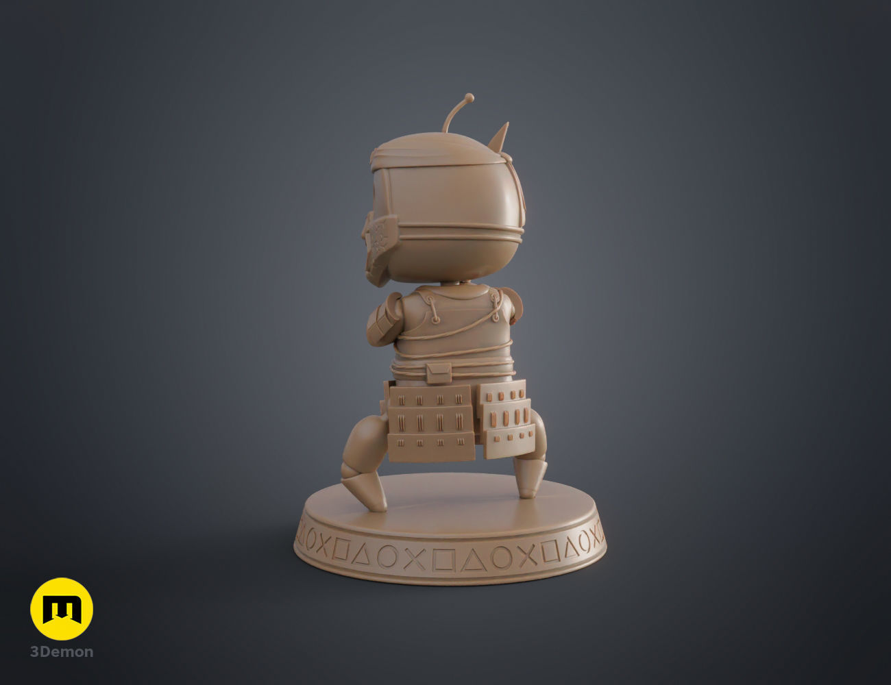 Astro Bot - Jin Sakai Ghost of Tsushima 3D print model_10