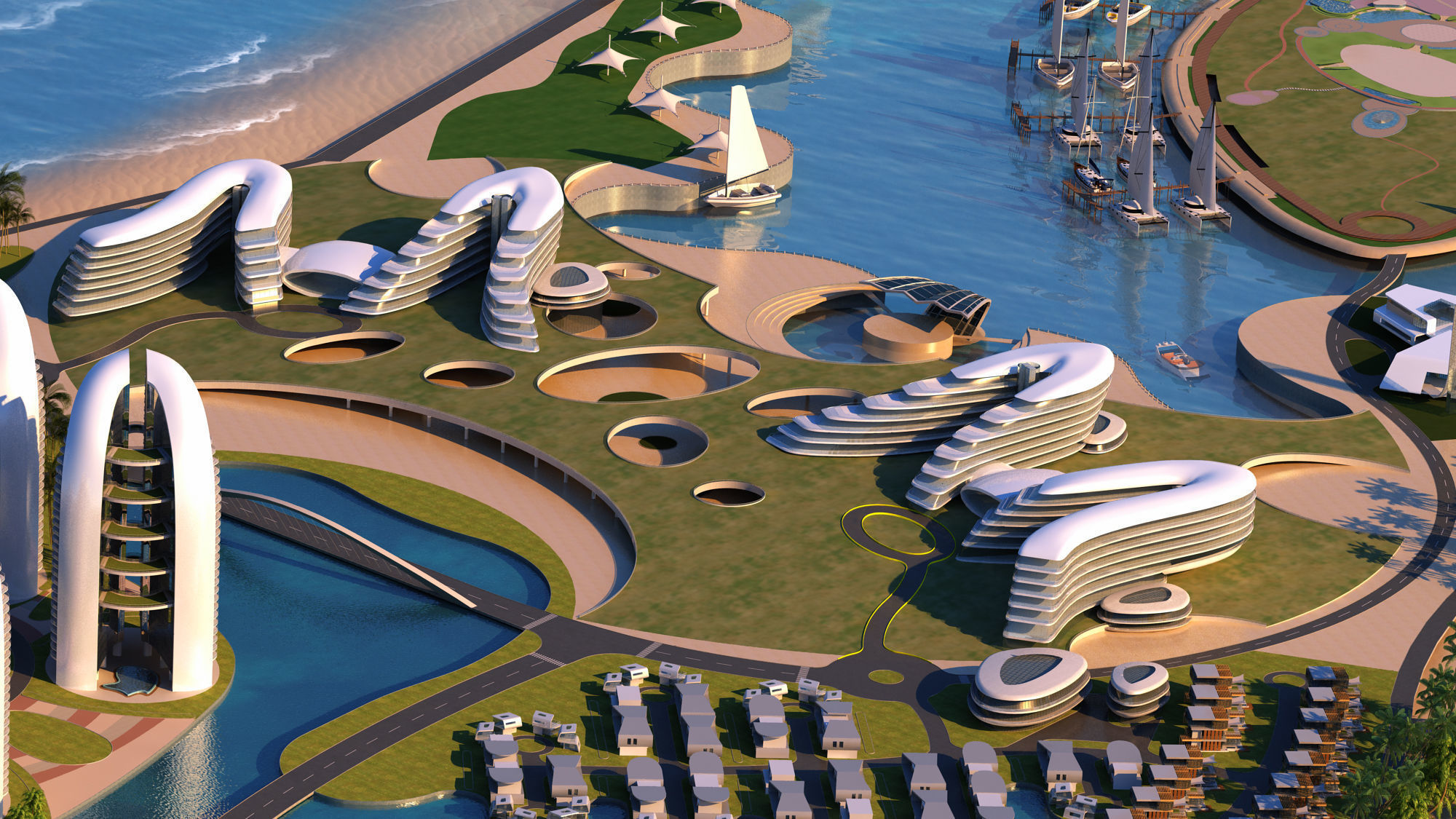 future architecture 3D model_5