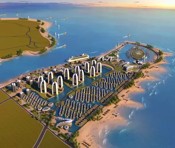 future architecture 3D model
