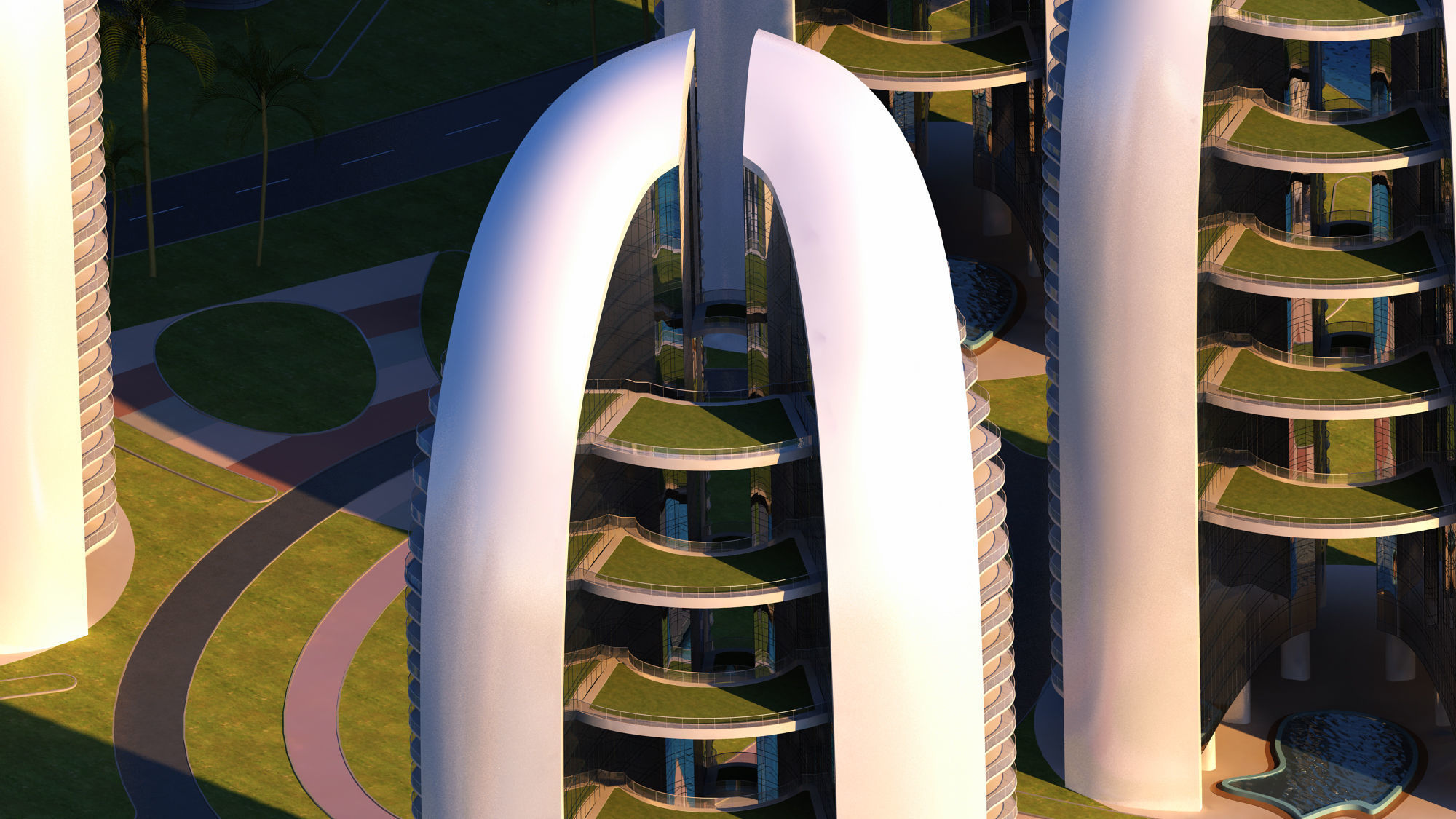 future architecture 3D model_4