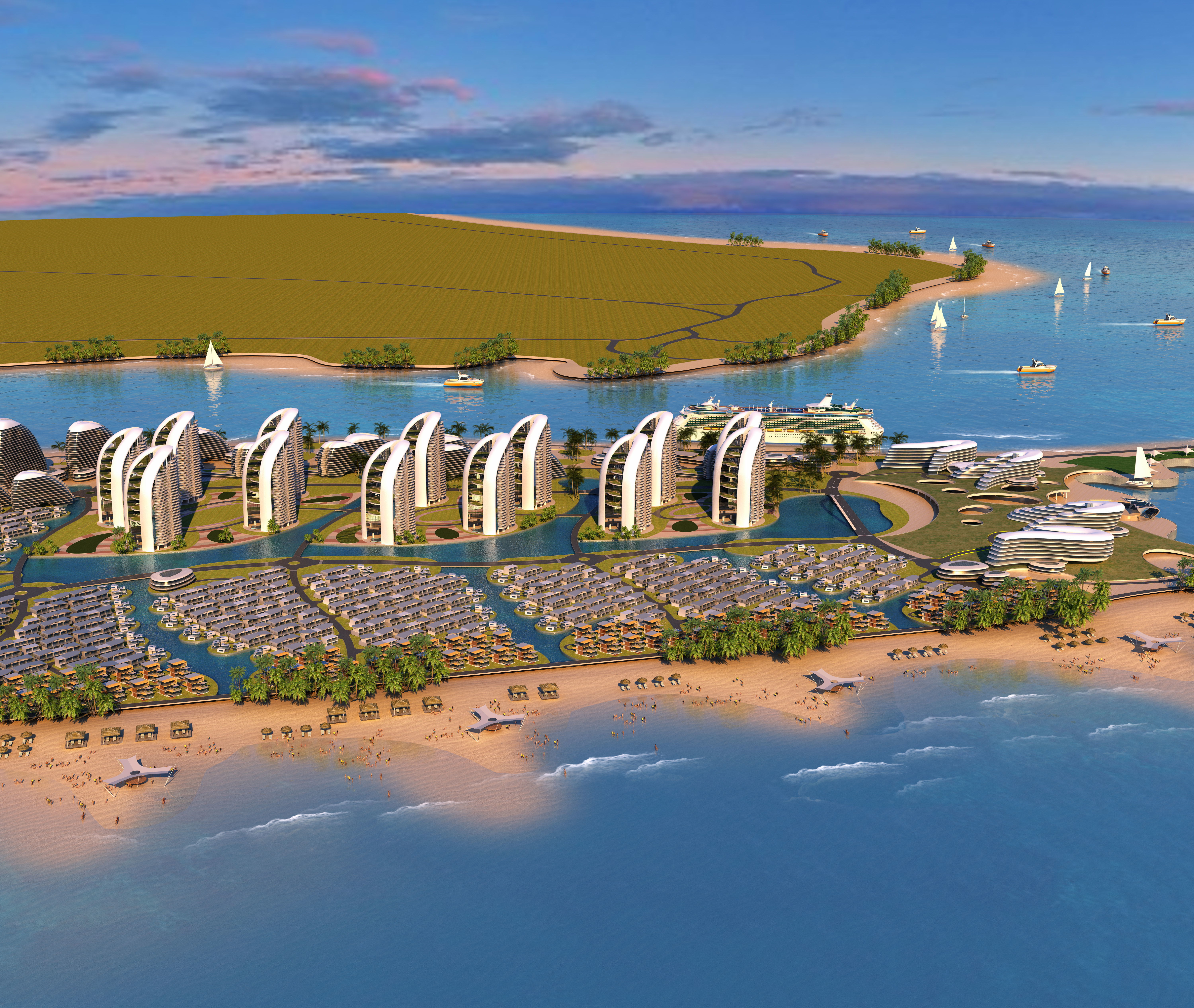 future architecture 3D model_2