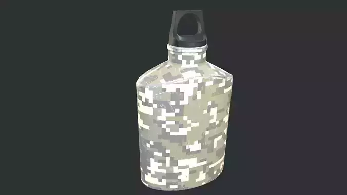 Flask Canister Camo Scraped
