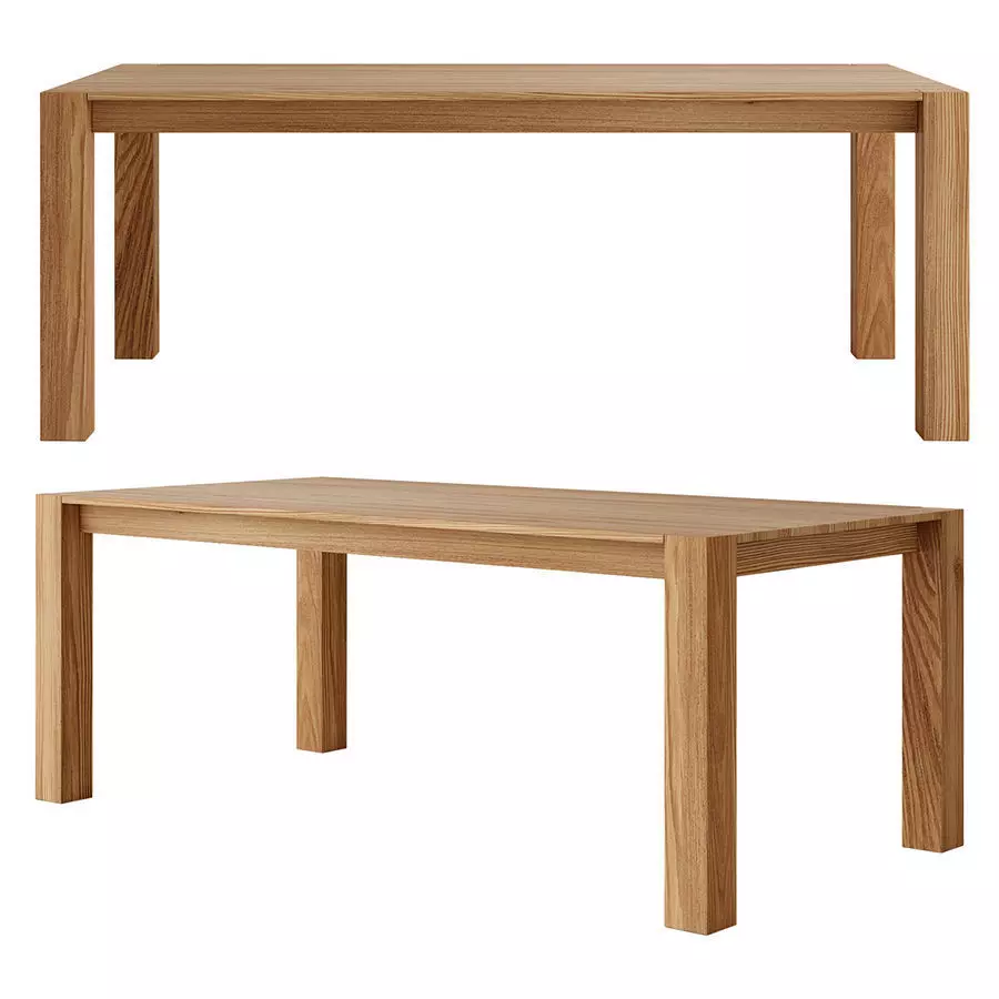 Aura dining table 3D model_0