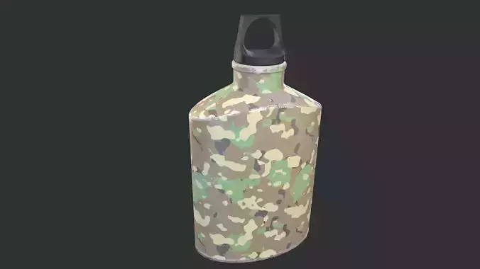 Flask Canister Camo Scraped