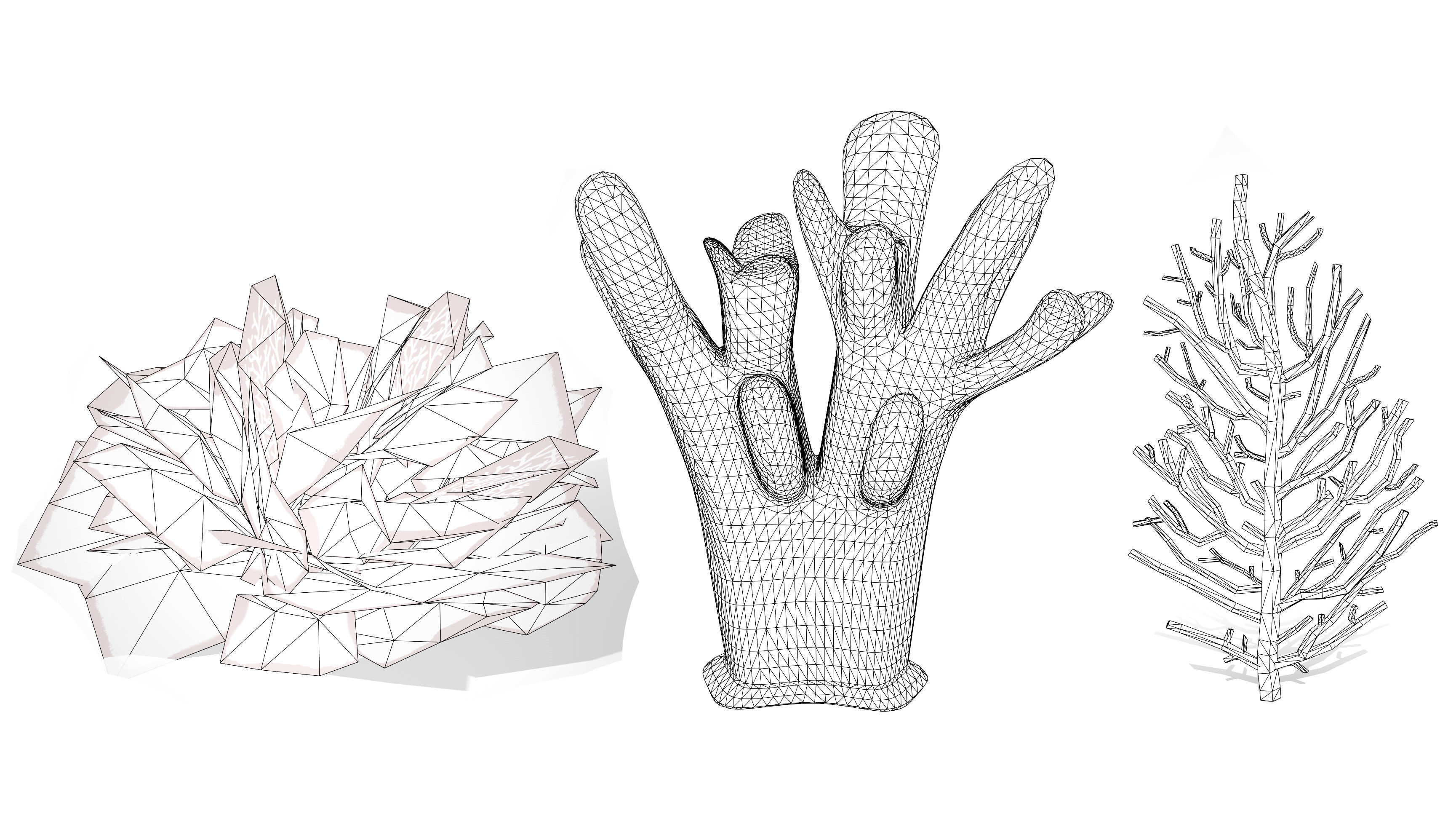 Underwater Coral and Plant Pack - 3D Models Low-poly 3D model_12