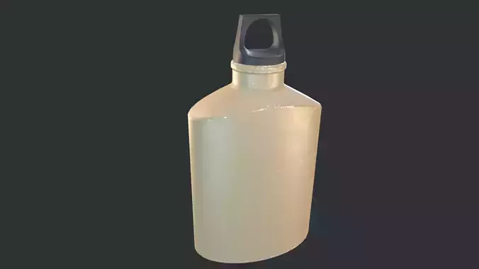 Flask Canister Khaki Scraped