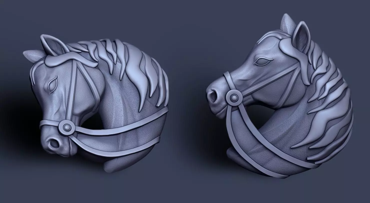 Horse head  3D print model_0