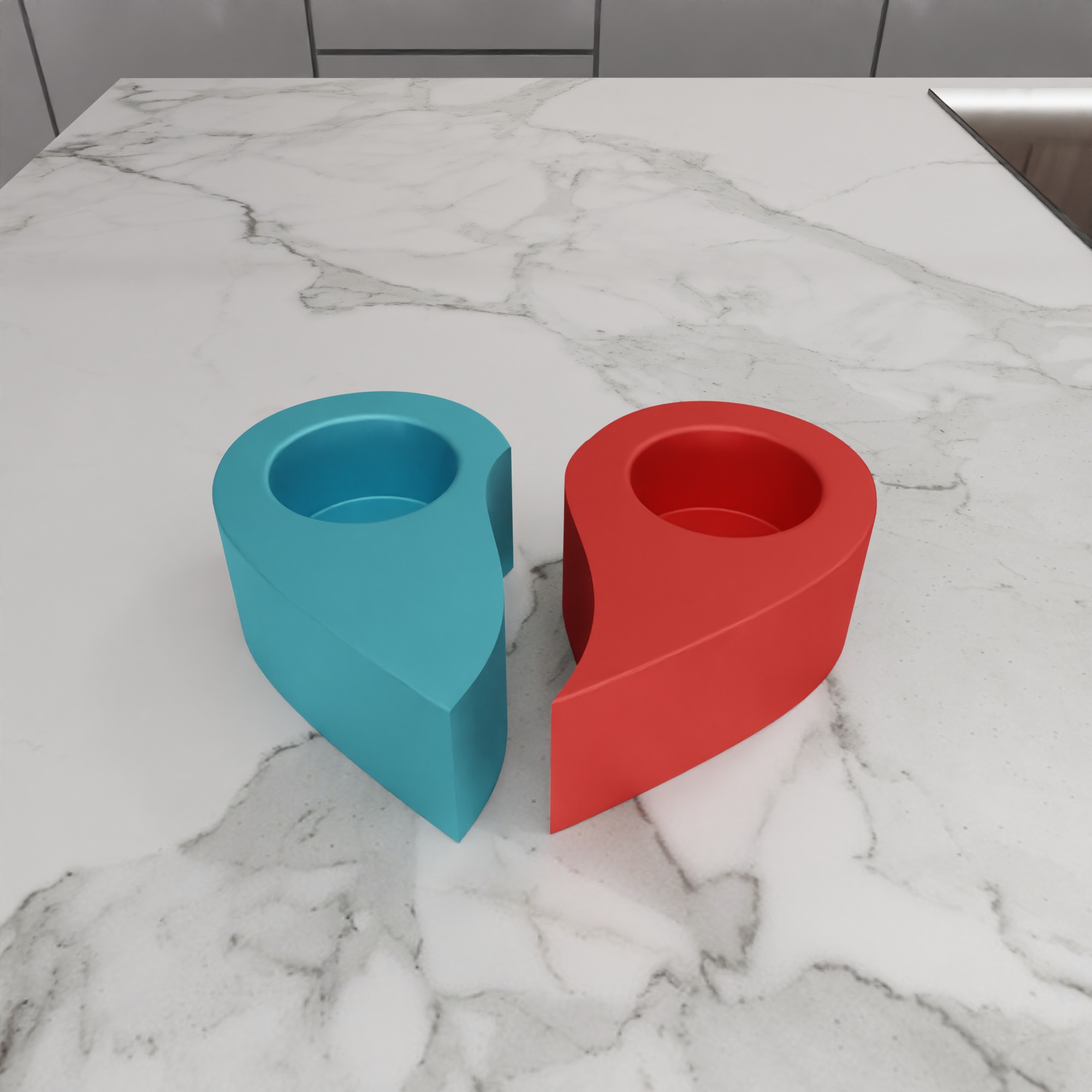 Heart Shape Tea Light Holder - 283 3D print model_10