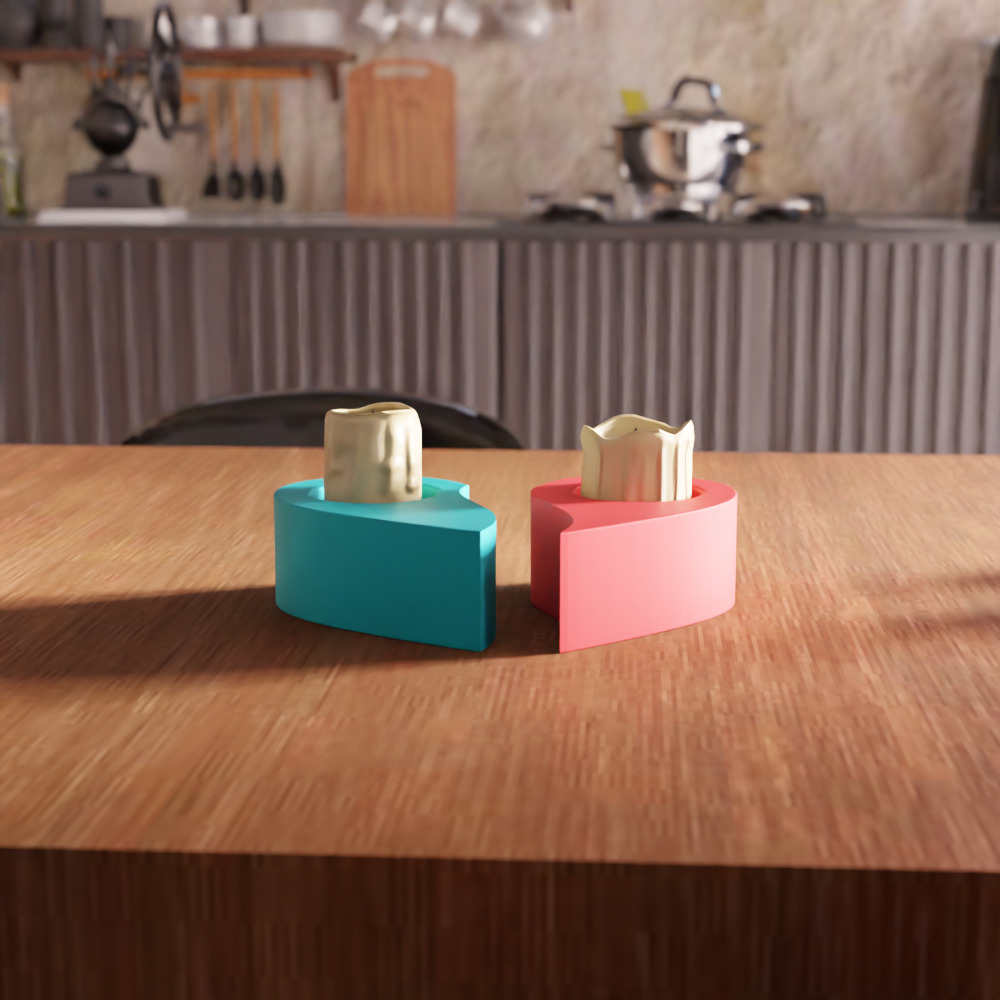 Heart Shape Tea Light Holder - 283 3D print model_5