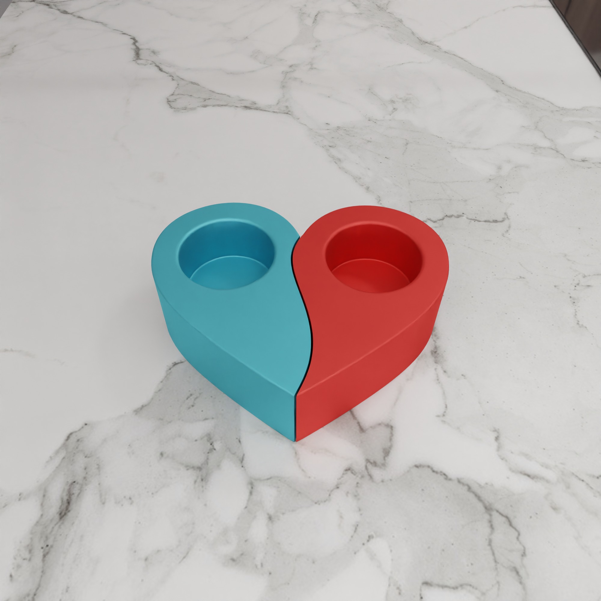 Heart Shape Tea Light Holder - 283 3D print model_8
